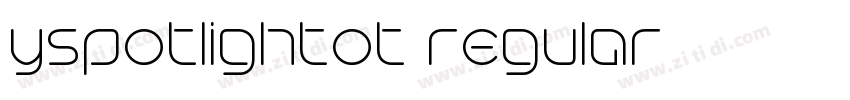yspotlightot regular字体转换